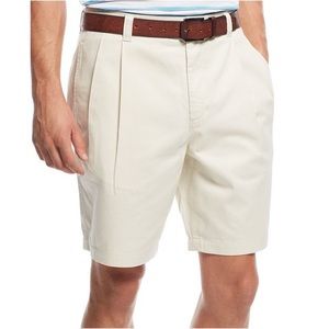 Club Room Double Pleated Casual Chino Shorts